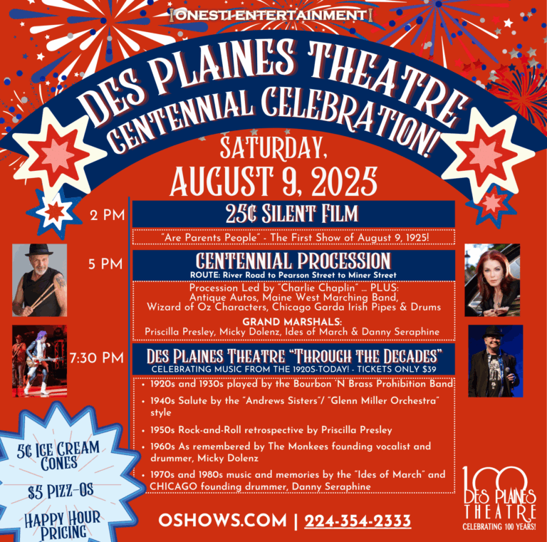 Priscilla Presley to Headline Des Plaines Theatre Centennial